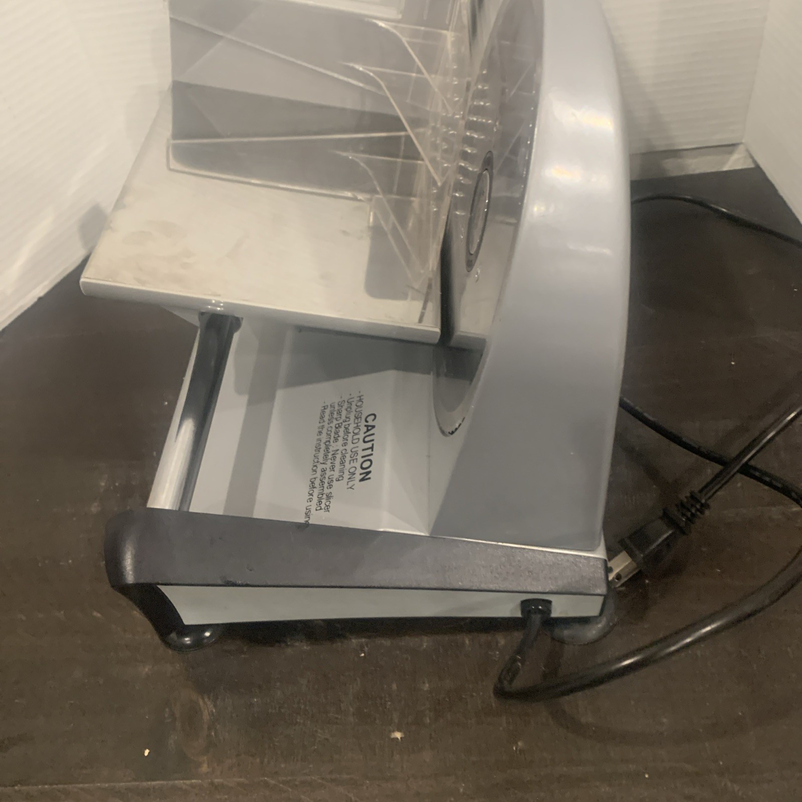 Waring Pro FS150 Professional Electric Food Slicer Premium Coated Steel Aluminum