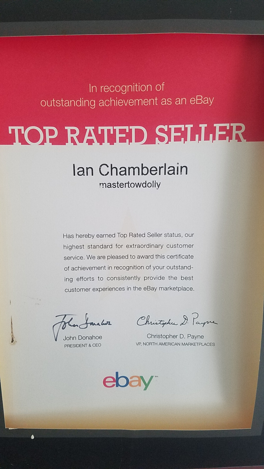 Master Tow Brand Poly Fender RH-Pass Geniune OEM Car Dolly Trailer FREE SHIP