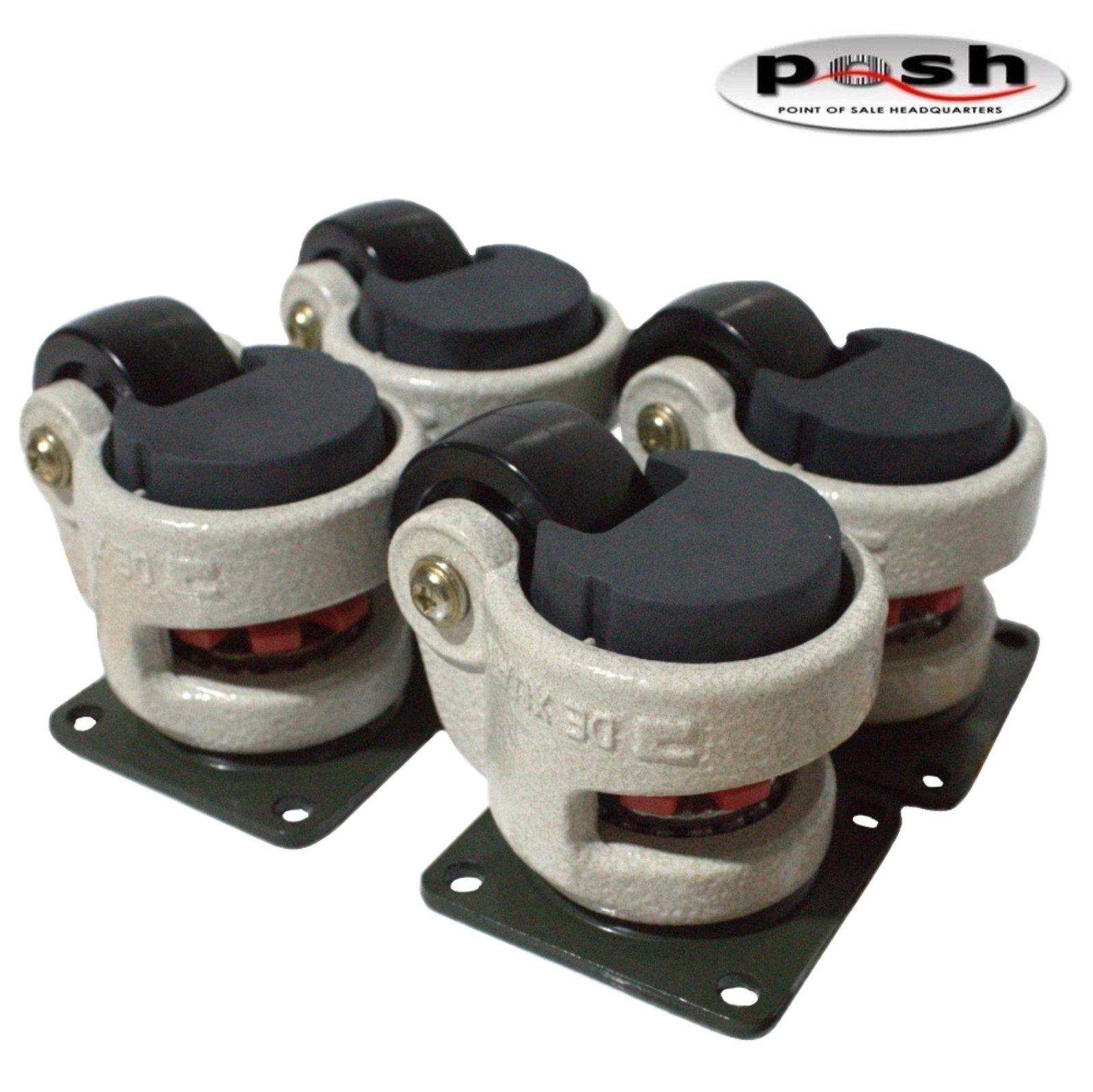 DeXuan MLC-80F-NY 8 pack Leveling Casters- 4400lbs Nylon Wheel Heavy Duty Caster