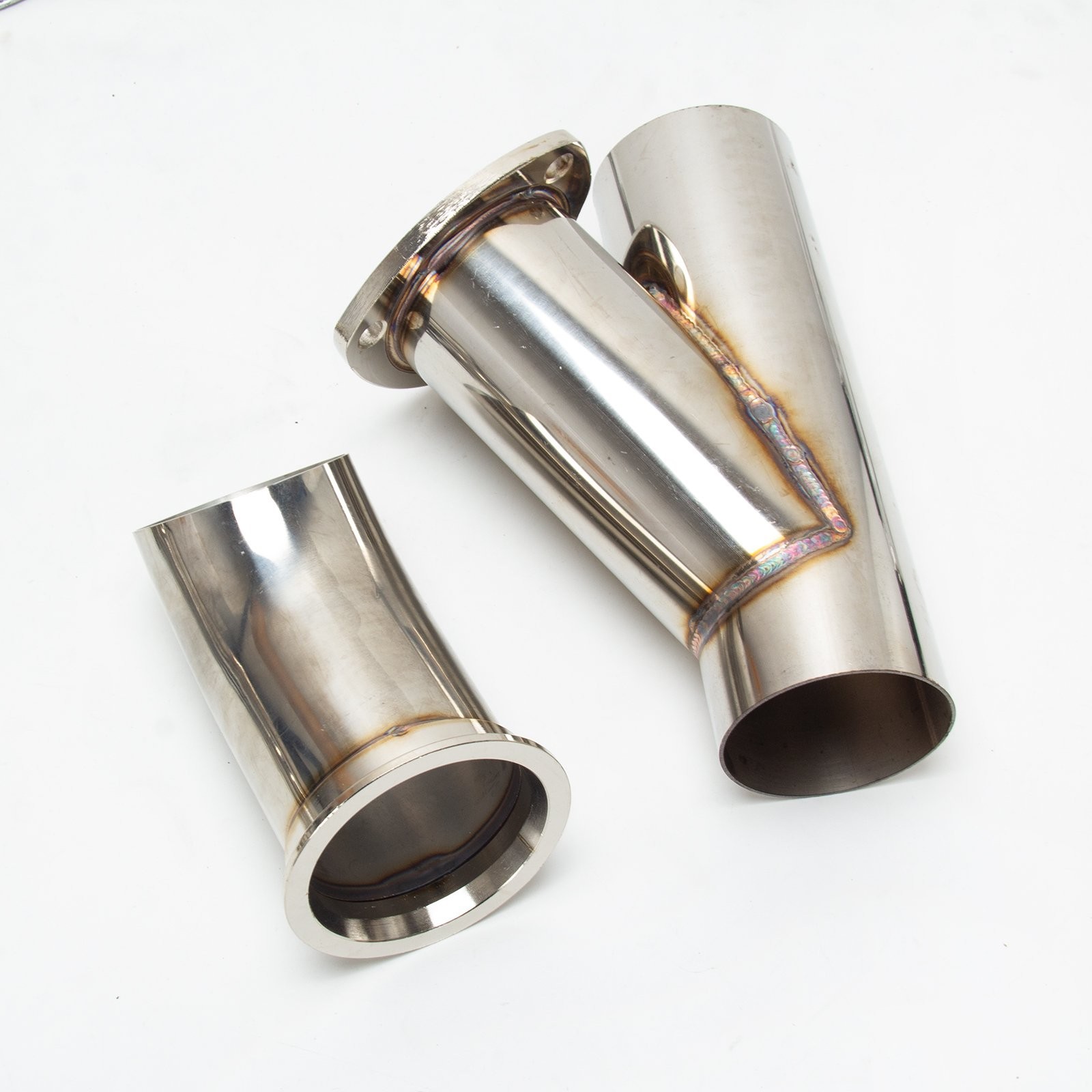 2.5" Electric Stainless Exhaust Valve Y Pipe Kit Remote Control Switch-2 PCS