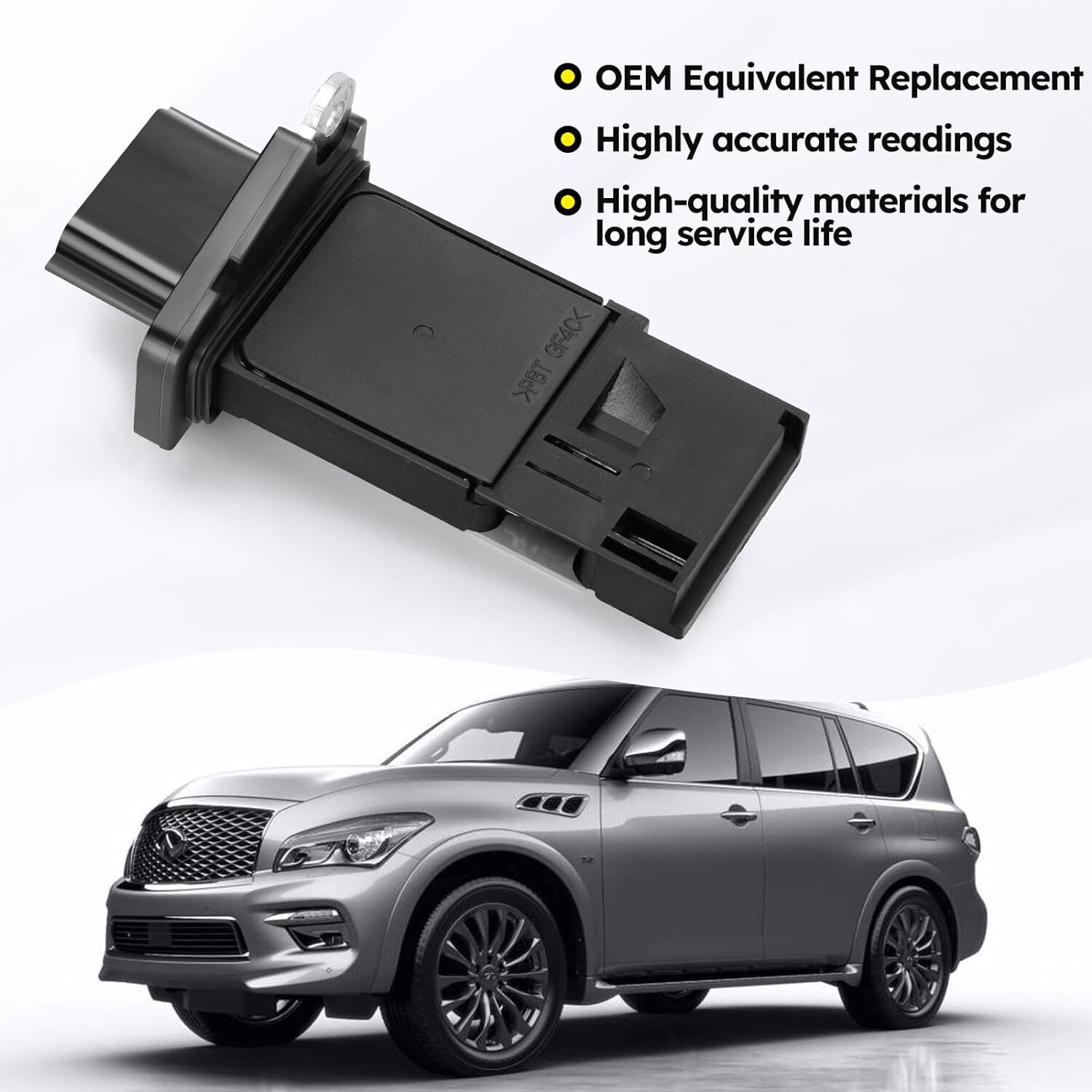 FOR NISSAN MASS AIR FLOW METER SENSOR MAF Factory 22680-7S000 AFH70M-38 AF OE