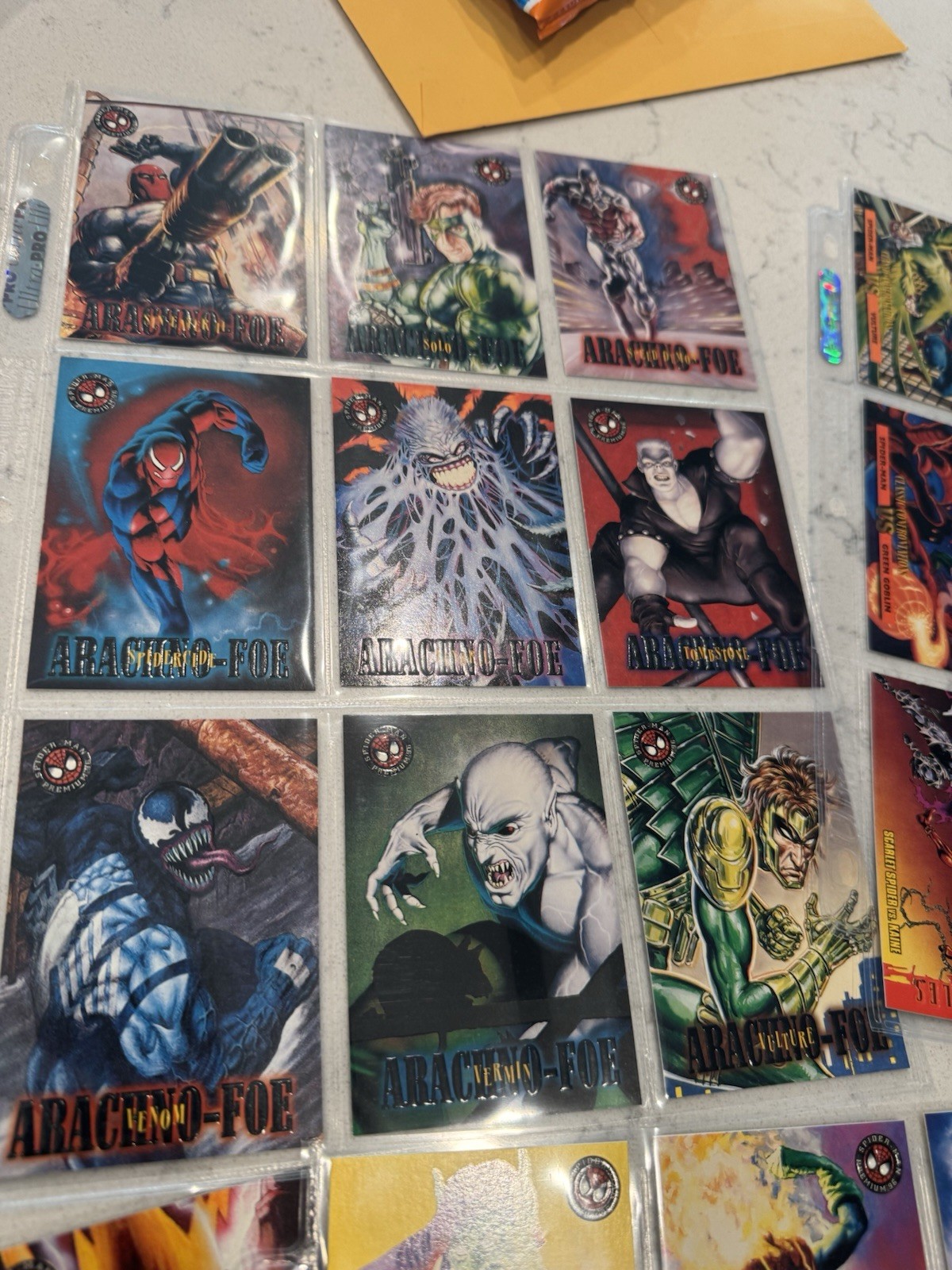 1996 Skybox Marvel Spider-Man Premium - Complete 100 Card Set
