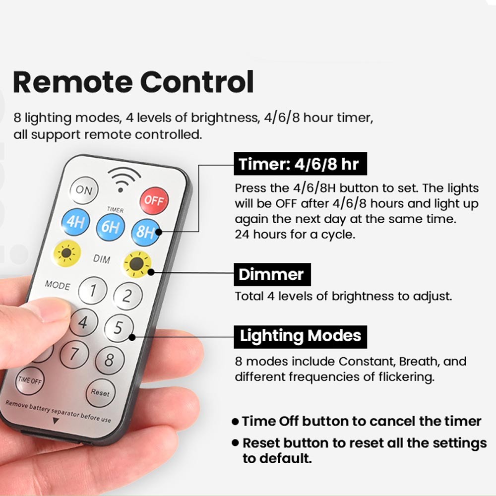 50FT Solar String Lights for Patio Waterproof Outdoor Connectable ST38 LED Light