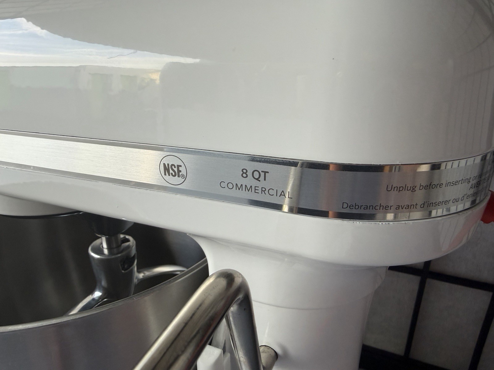 KitchenAid KSM8990WH 8-Quart Commercial Bowl-Lift Stand Mixer