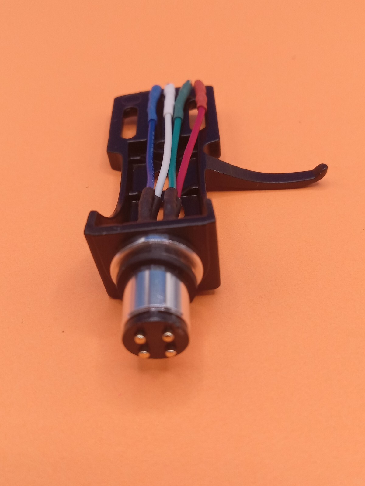 Technics Style Headshell BLACK. W/ Gold plate copper Wire Leads! US Shipped.