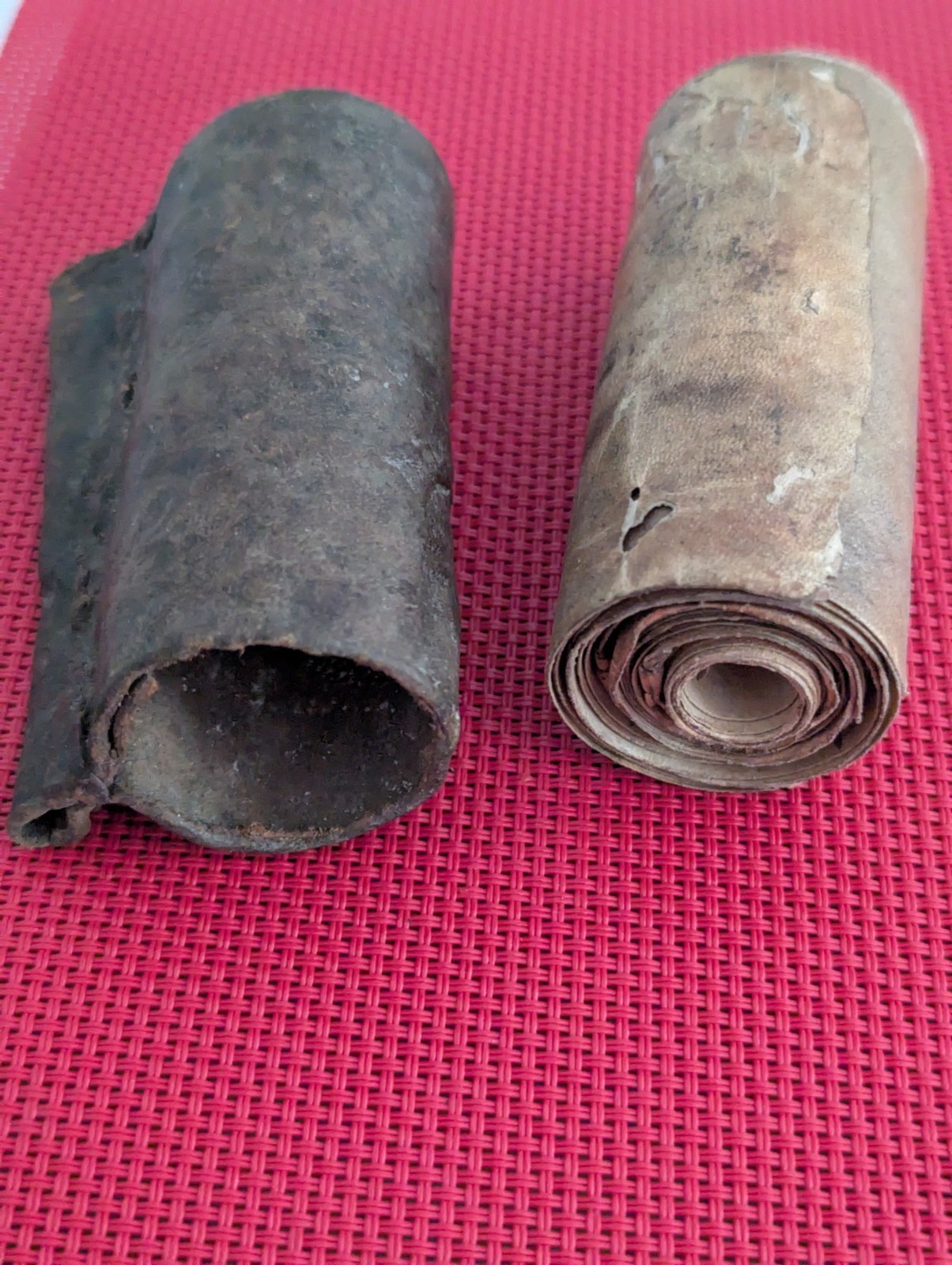 Antique Ethiopian Amulet Manuscript Scroll Handwritten Magical Prayer Protection