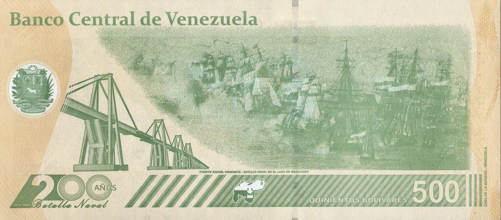 VENEZUELA 500 DIGITALES 2023 qty 50 Cir. 500 million bolivar soberano 1/2 Bundle