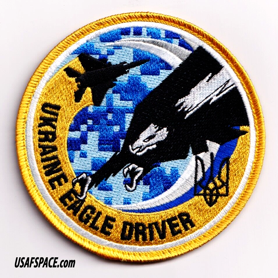 USAF 194TH FIGHTER SQ-F-15C-UKRAINE EAGLE DRIVER-FRESNO ANGB- ORIGINAL VEL PATCH