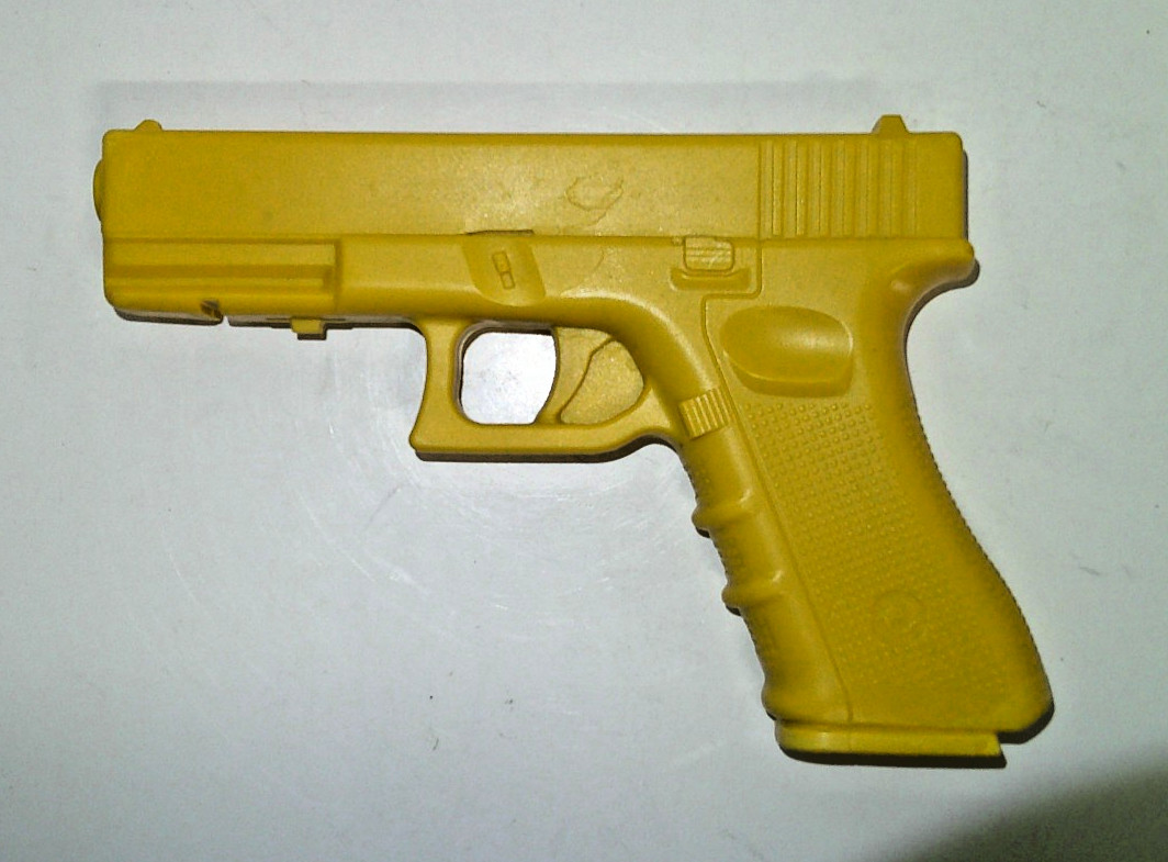 NEW 9" Polypropylene YELLOW Full Size Glock Replica Practice Training Pistol