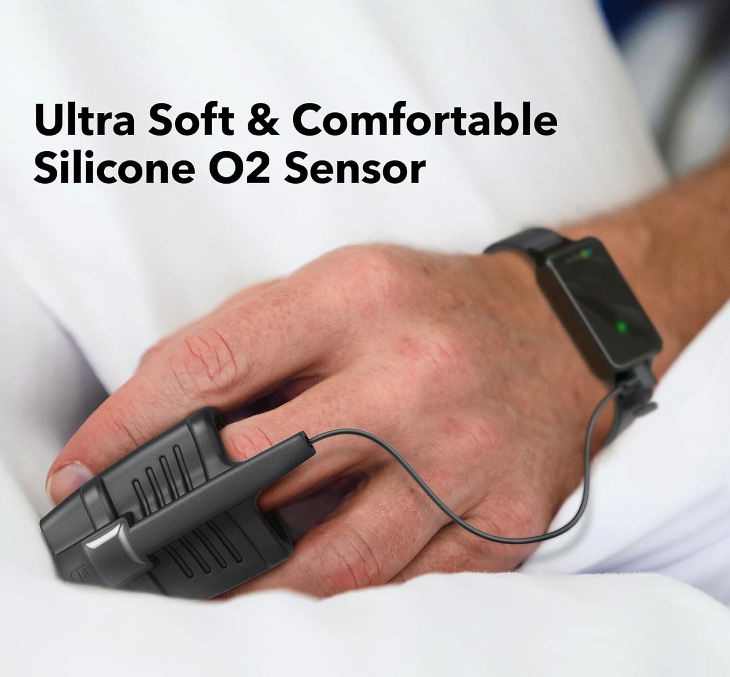 EMAY SleepO2 Wrist Recording Pulse Oximeter Continuous Oxygen Monitor Tracking