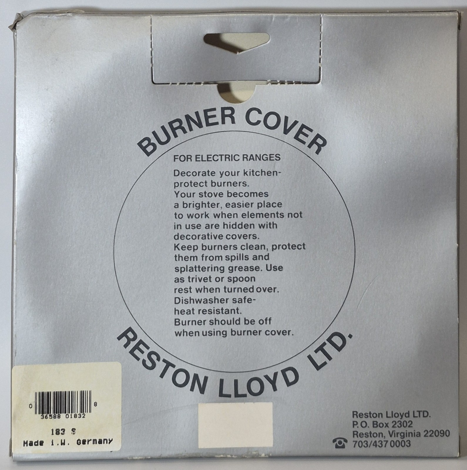 Reston Lloyd Vintage Heartland FolkArt Homestead Farm Burner Cover 8" Small NEW