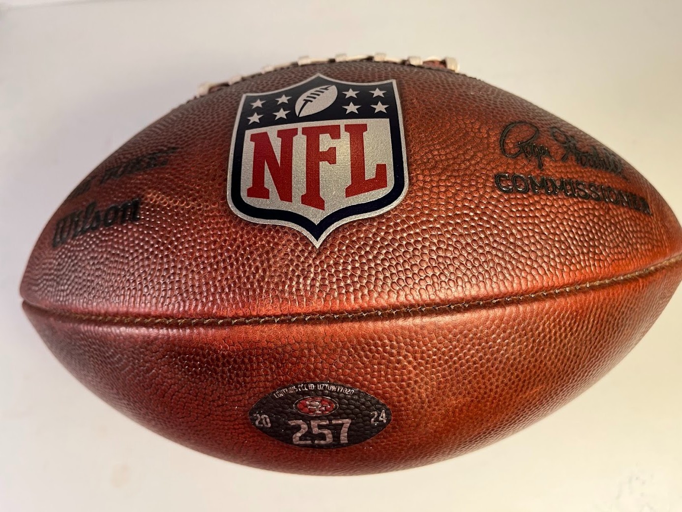 Brock Purdy San Francisco 49ers Photo Matched Game used Football vs Cowboys 2024