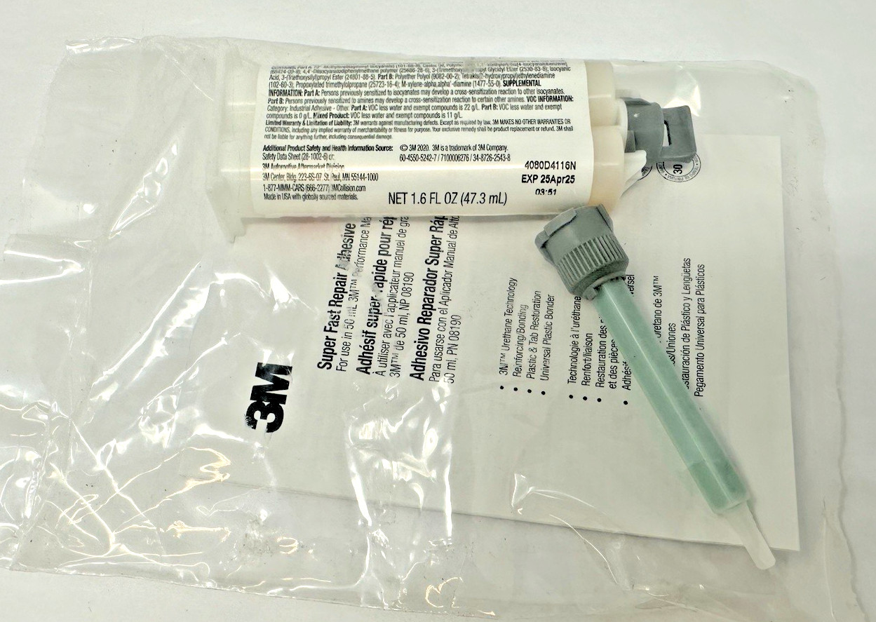 NEW 3M 04747 Automotive Duramix Super Fast Adhesive 50 ml EXPIRED APRIL 2025