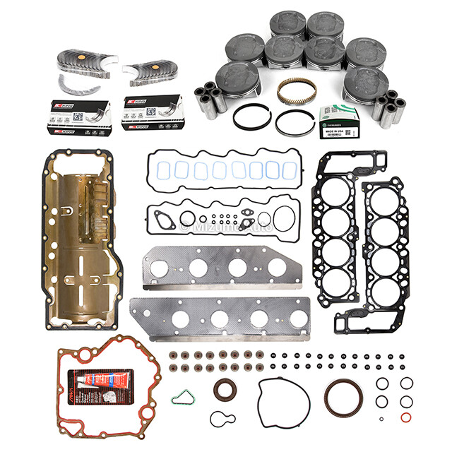Full Gasket Set Pistons Bearings Fit 08-10 Dodge Ram Durango Jeep Commander 4.7L