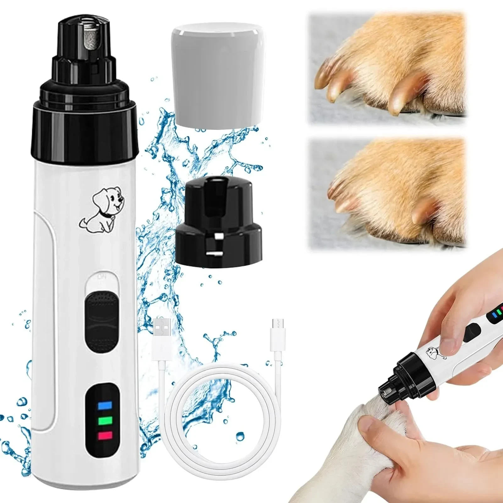 Silent Groom Pro Nail Grinder Silent Grind Pro for Dogs Heusom Silent Grind