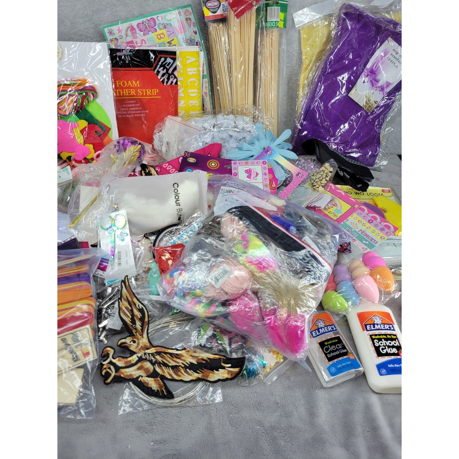 13lbs Craft Supplies Lot Assorted Art Decor Party Supplies Decorating Projects