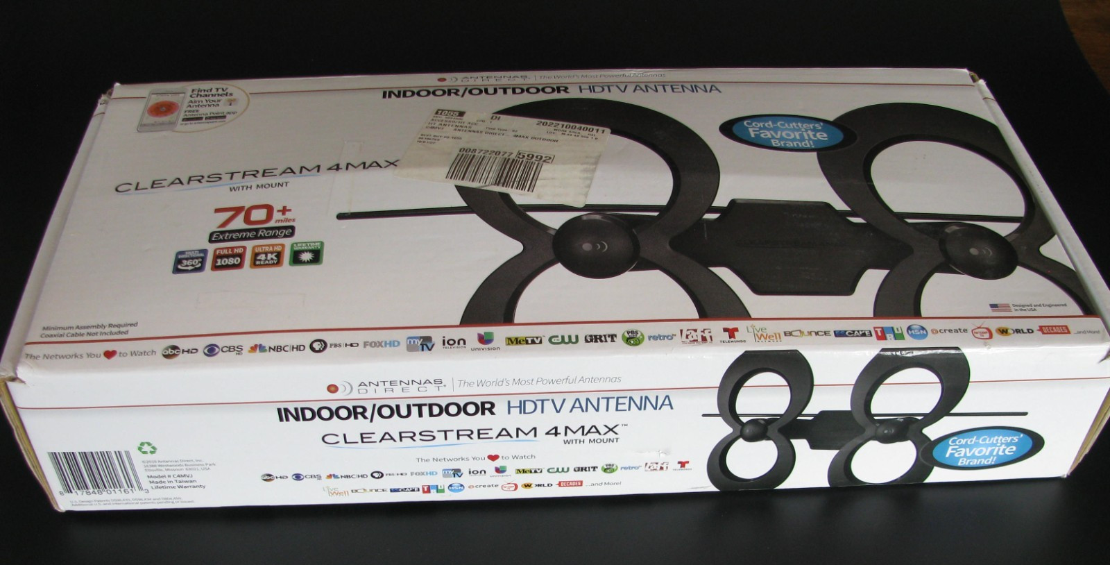 Antennas Direct - ClearStream 4MAX Indoor/Outdoor HDTV Antenna