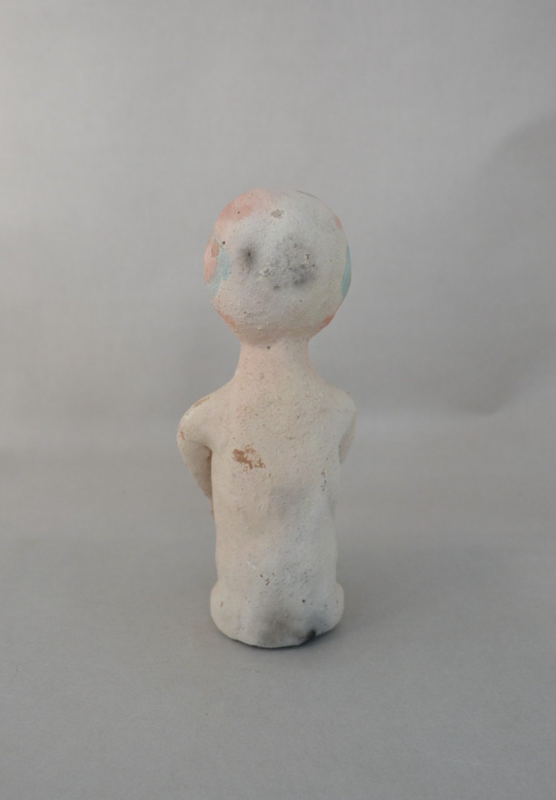 Old Tesuque Rain God - Earthenware Pottery Figure -