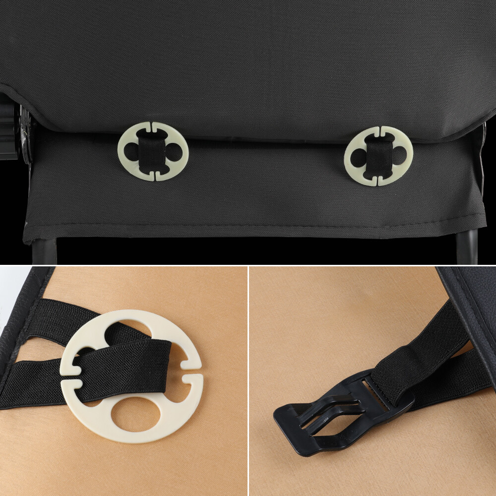 For Honda Civic Faux Leather Car 5 Seats Covers Full Set Front Rear Back Cover