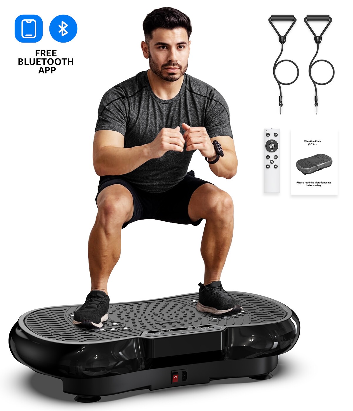 Vibration Platform Plate Whole Body Exercise Fitness Massager Machine Slim