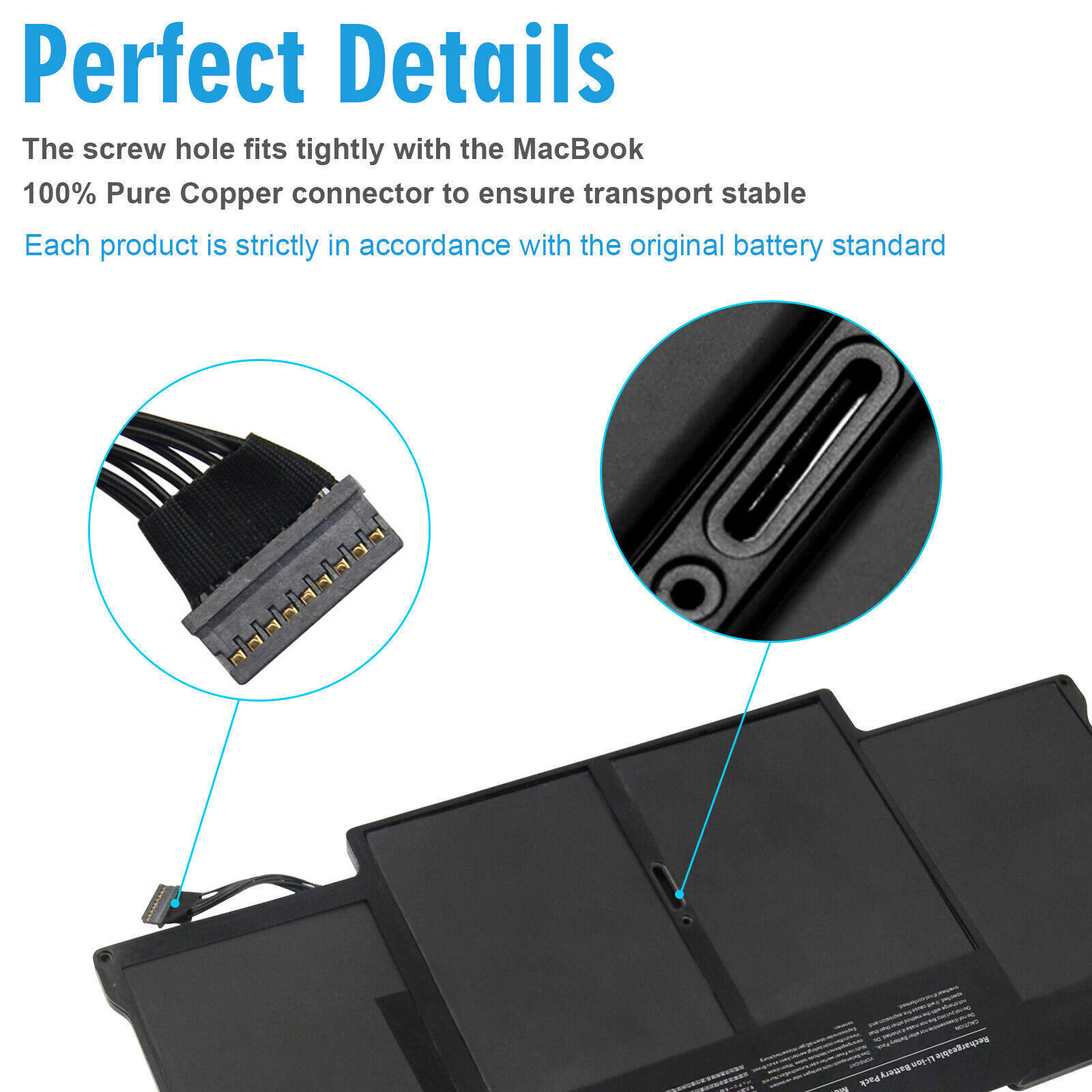 LOT Battery A1405 A1496 for MacBook Air 13'' A1466 Mid 2012 2013,Early 2015 55Wh