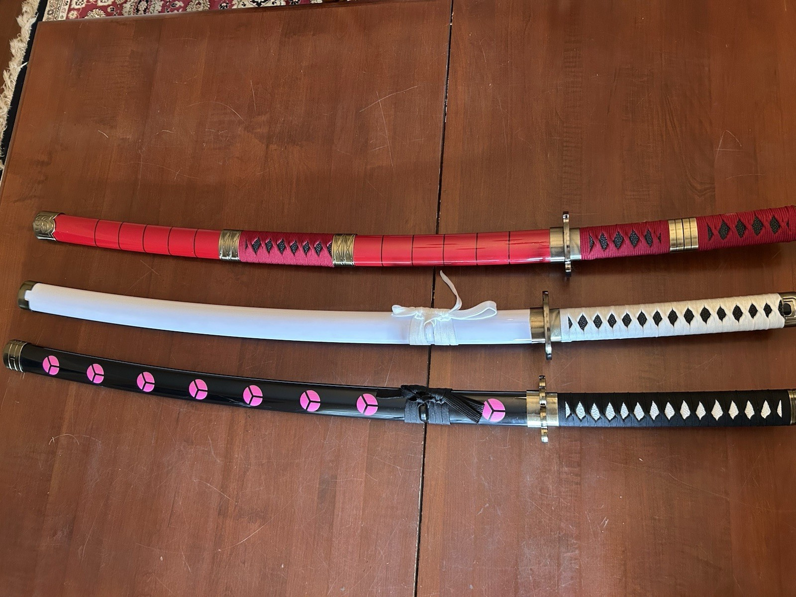 Set 3 - One Piece Japanese Anime Samuri Cosplay Swords