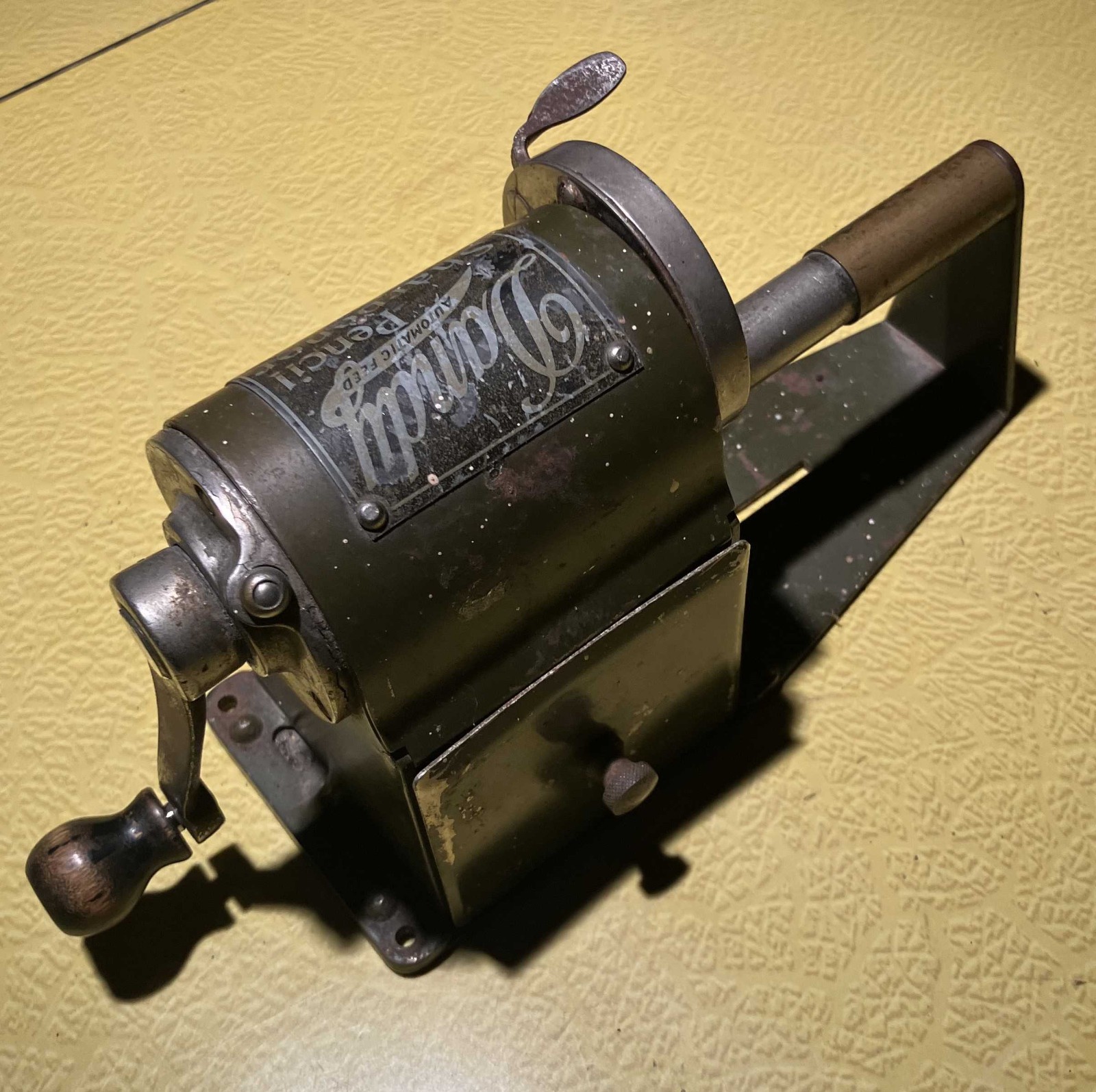 Dandy Automatic Feed Pencil Sharpener - Antique Pencil Sharpener Patent 1919
