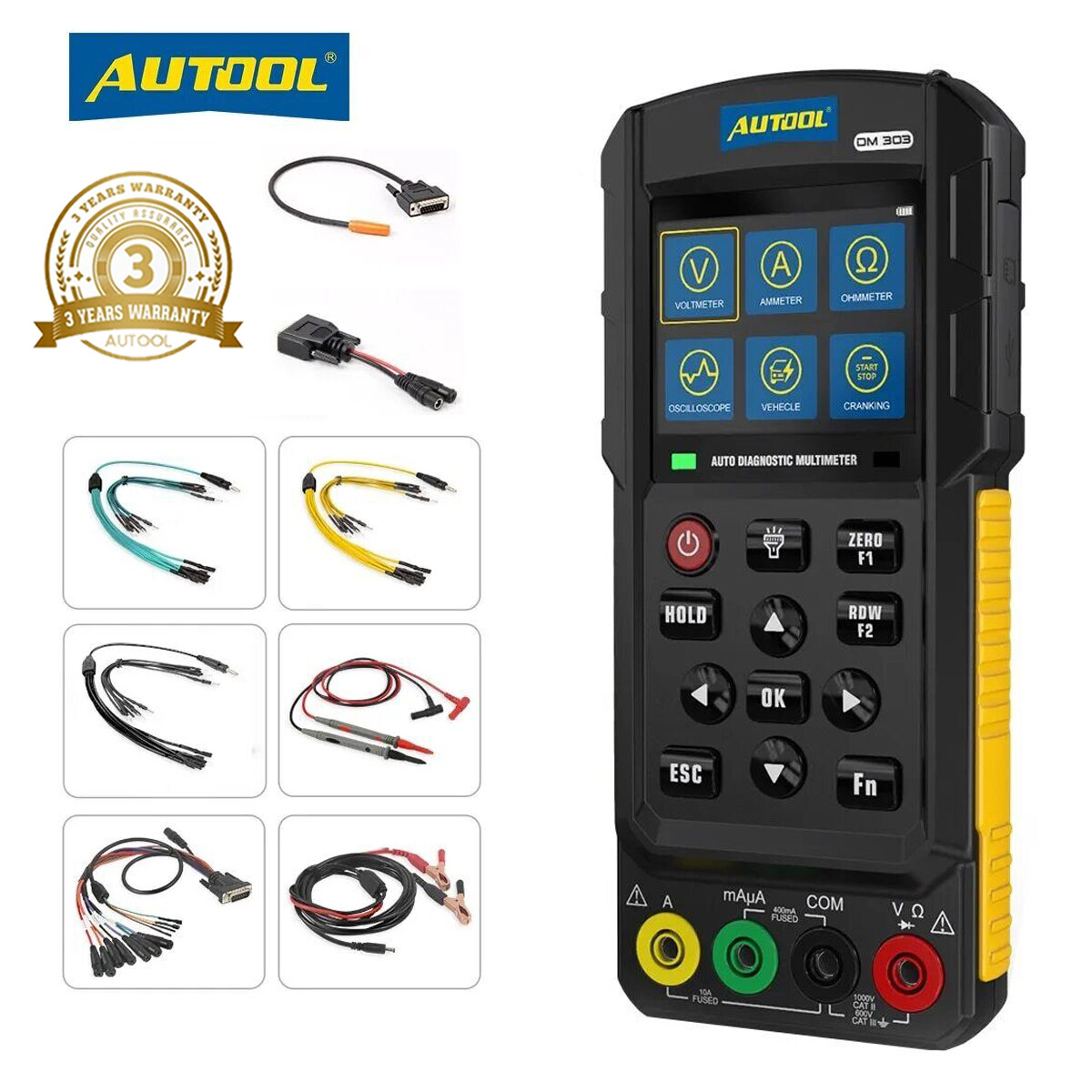 Diagnostic Multimeter Car Circuit Tester Oscilloscope Relay Injector Test K/CAN