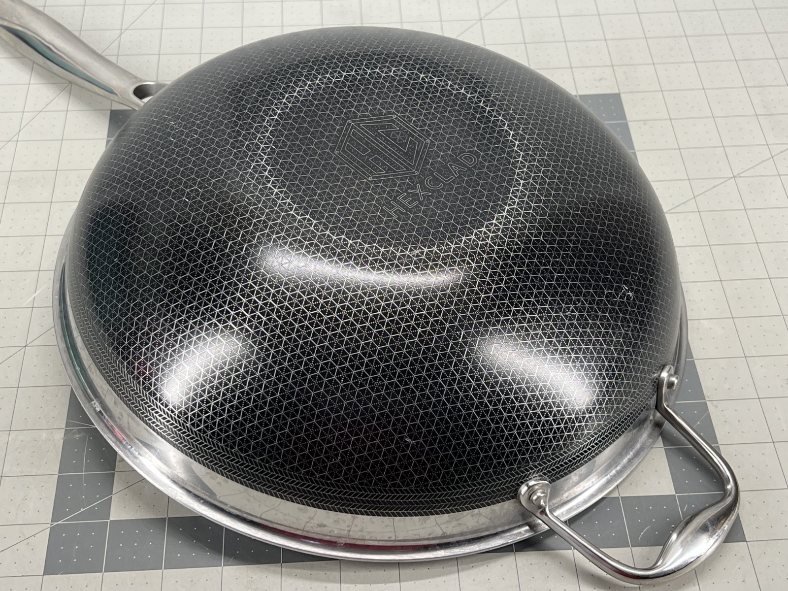 HexClad Hybrid Nonstick 12-Inch Wok Frying Pan (No Lid) - Used!