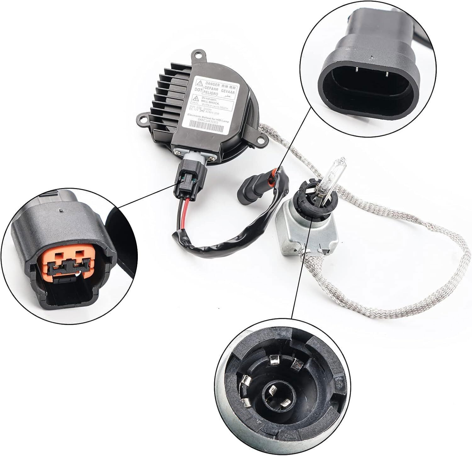 For 2007-2015 Infiniti G35 G37 Q40 Q50 Xenon Ballast Igniter HID D2S Bulb Kit