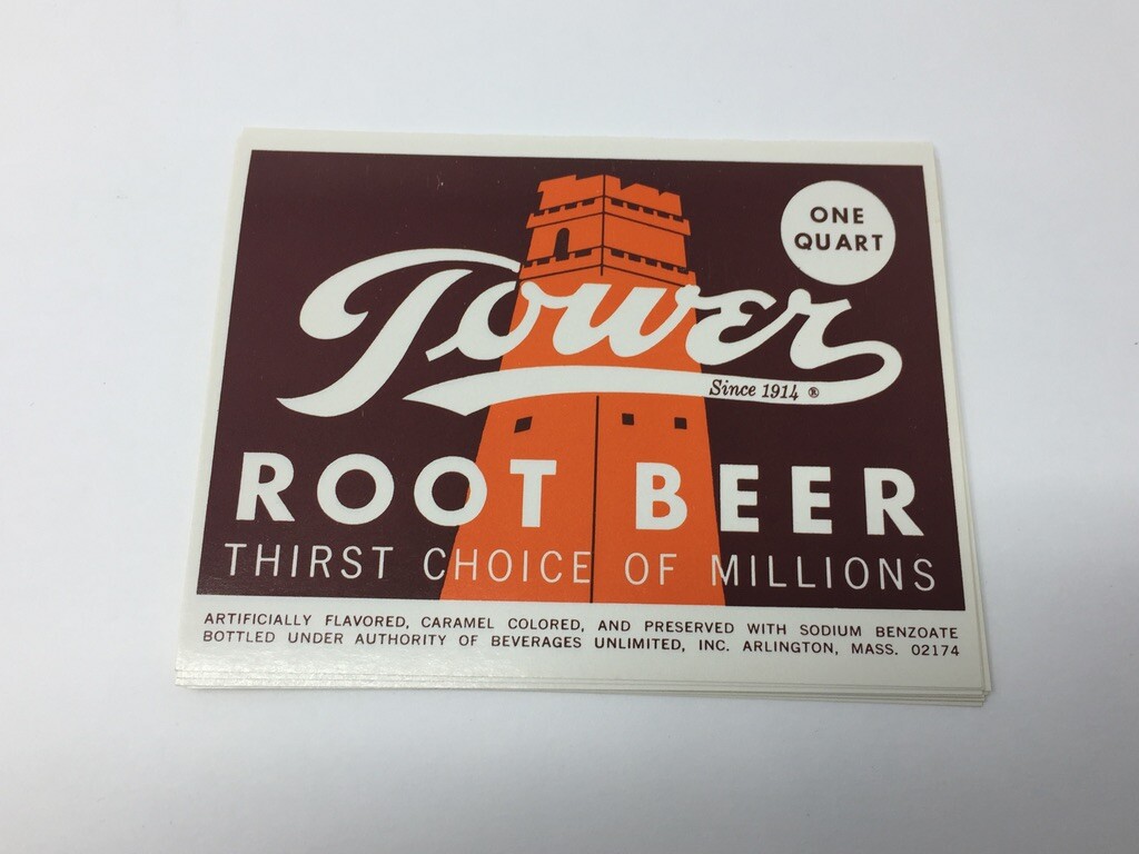 11 Tower Root Beer Soda Soda Label