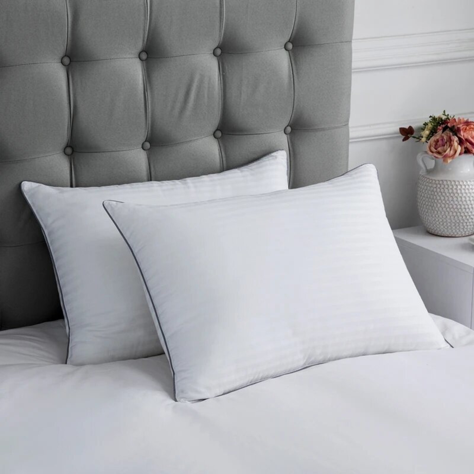 Pillow Protectors King Size 100% Cotton 20x36In Pack Of 2