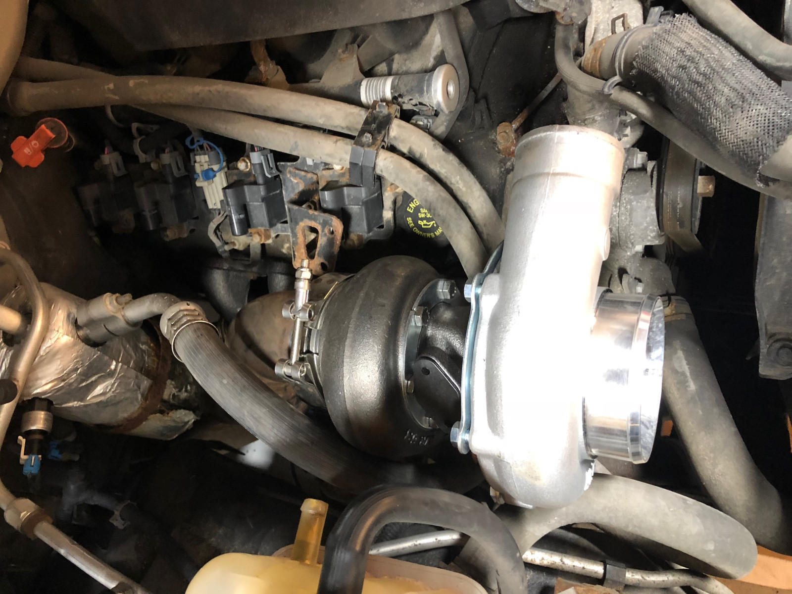 Turbo Kit GT45 T4 FOR Silverado Sierra Turbocharger Vortec V8 LS 4.8 5.3 6.0 6.2