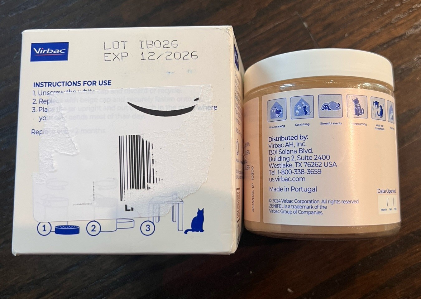 Zenifel Gel Diffuser For Cats, Calming Pheromones and Catnip Extract , 8.1 oz