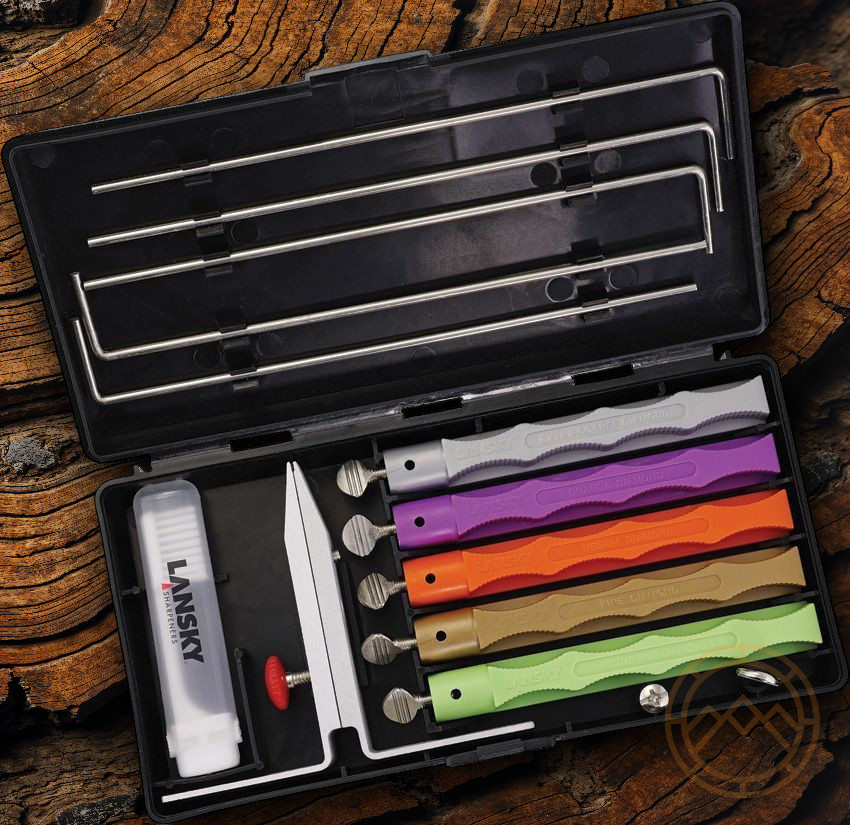 Lansky 5-Stone Deluxe Diamond System Multi-Angle Clamp Sharpener