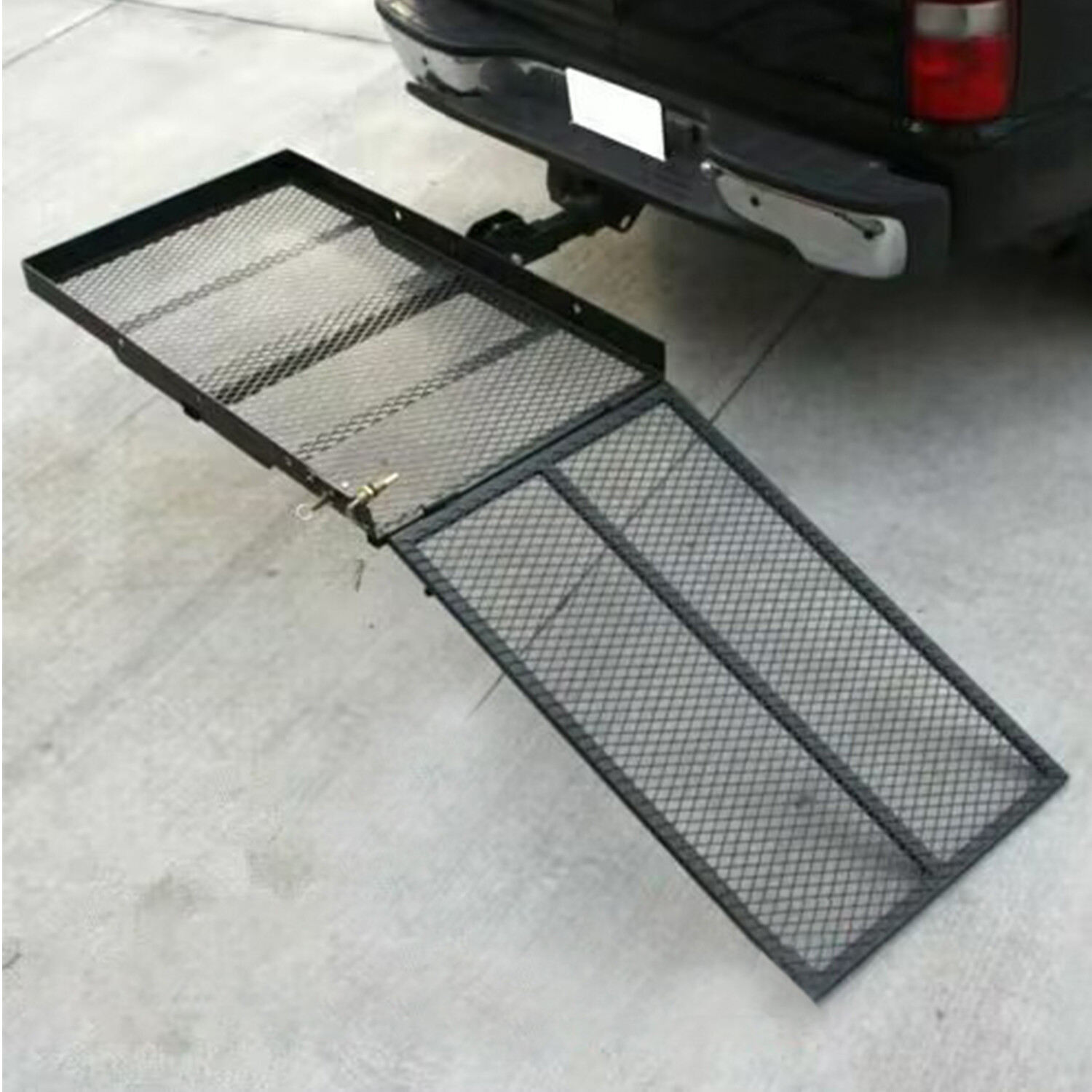 500LB Scooter Hitch Carrier Mount Hitch Cargo Carrier W/ Ramp Wheelchair Carrier