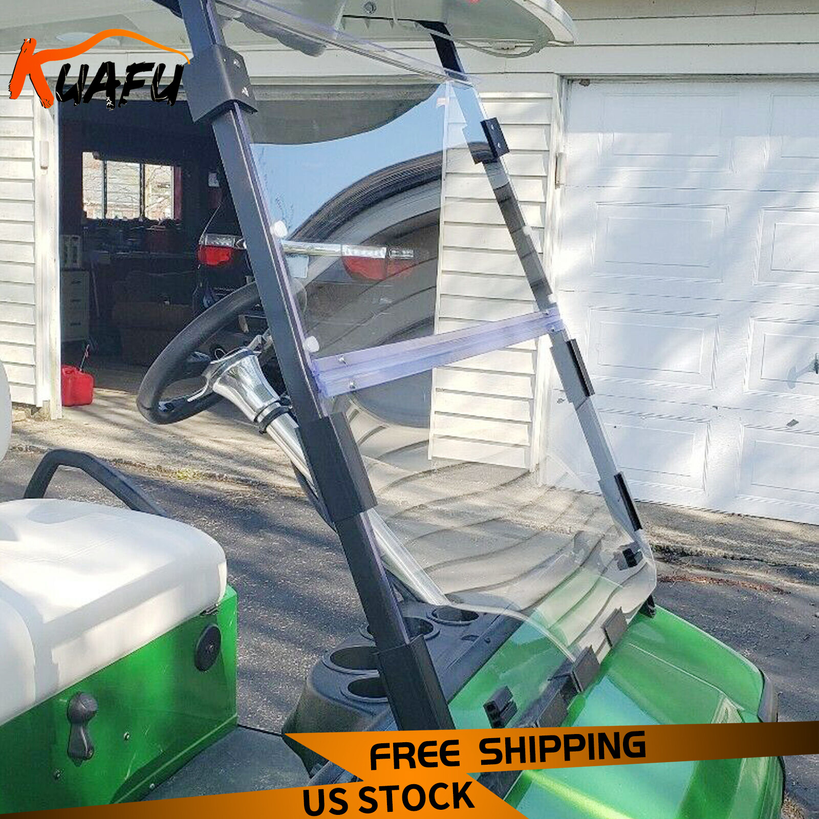 For Club Car DS Clear Windshield 2000.5 -UP New Golf Cart Folding Polycarbonate