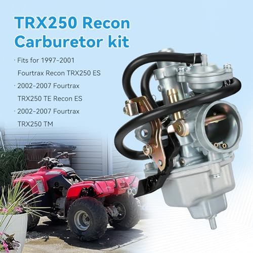 TRX250 Carburetor Carb Kit Compatible with Recon 250 Fourtrax TRX250EX