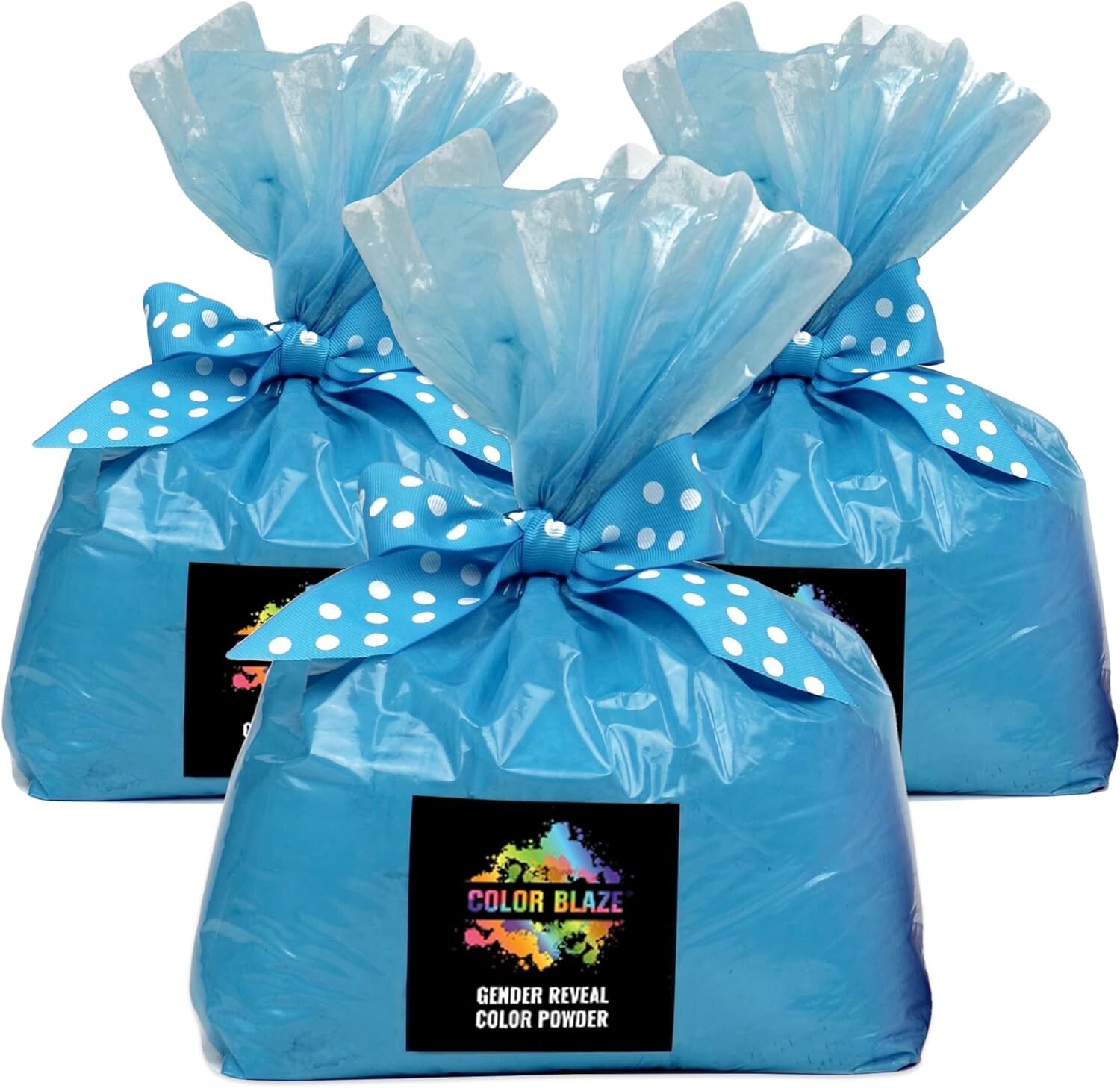 Color Blaze - 15lbs Blue Color Powder - Gender Reveal Baby Boy Color Run Holi