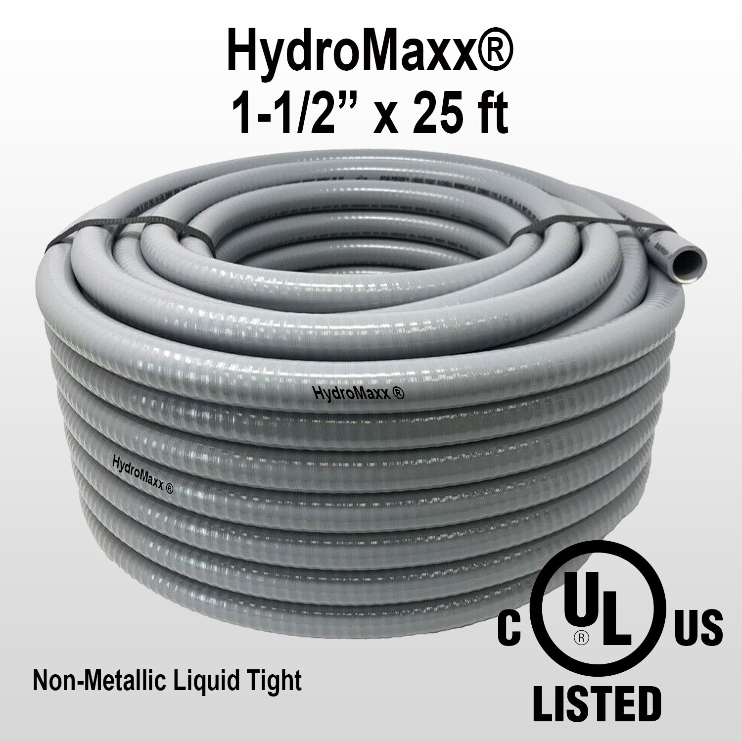1-1/2" x 25'  Flexible Liquid Tight, Non-Metallic Electrical Conduit - UL Listed