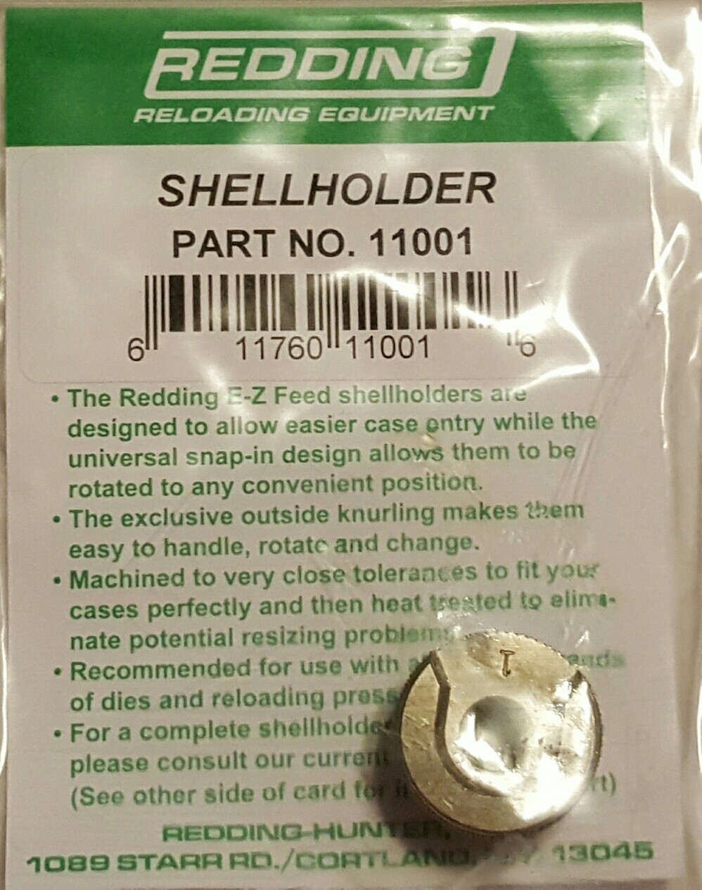 11001 REDDING #1 SHELLHOLDER (6.5 CREEDMOOR 243 WIN+) - BRAND NEW - FREE SHIP