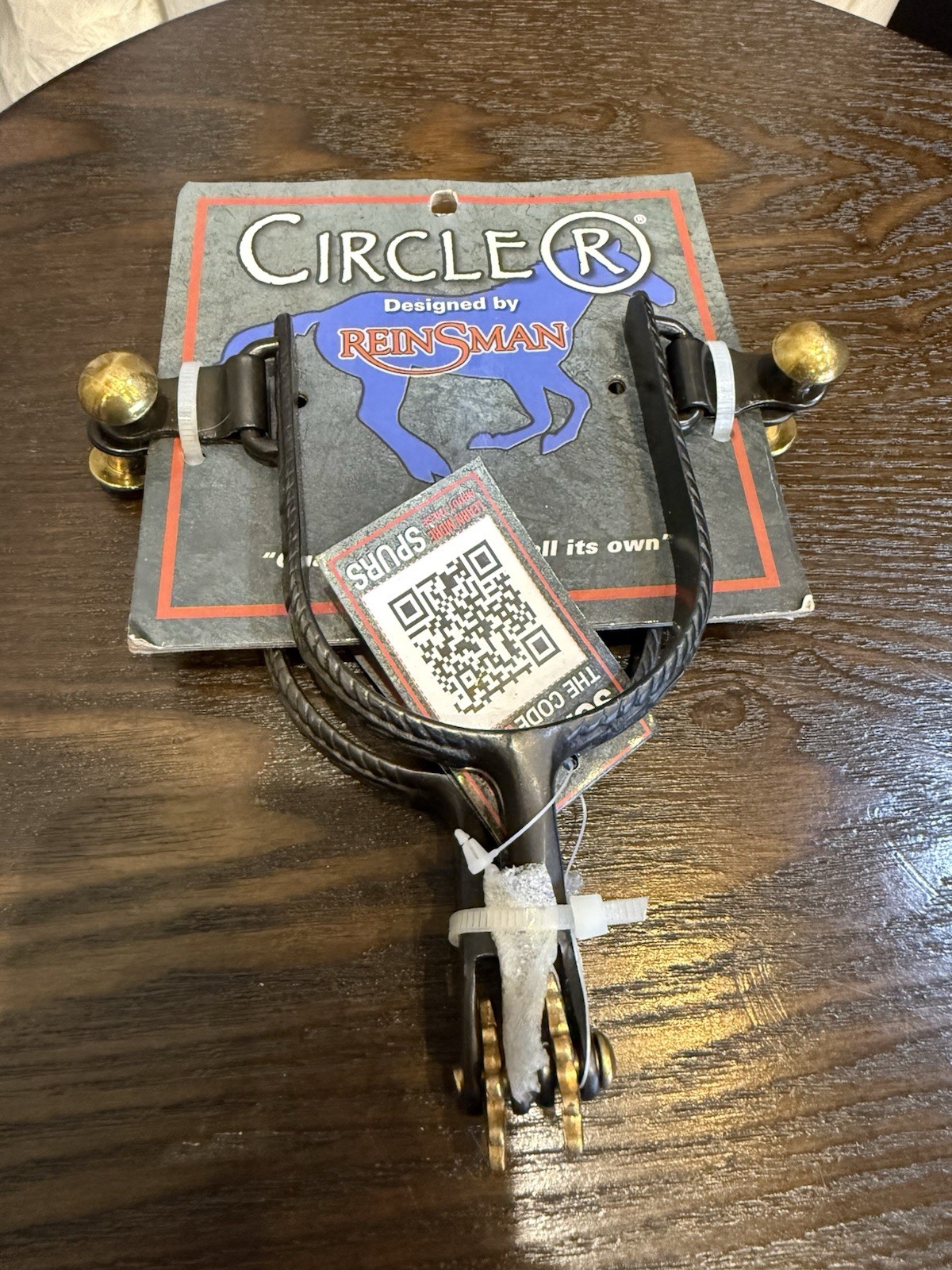 CIRCLE R REINSMAN CR576 ROPER MEN'S SPURS BLACK NEW