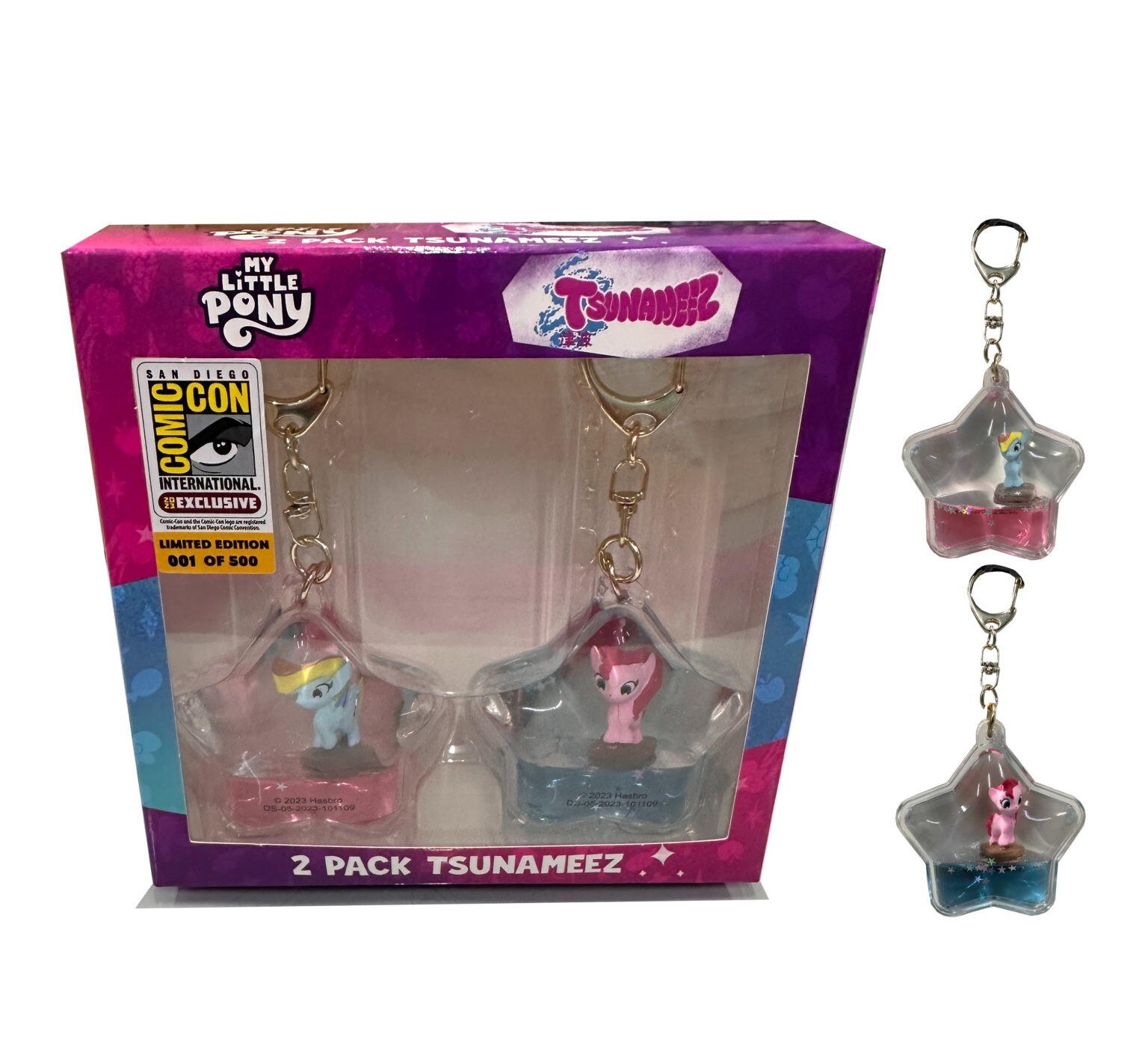 SDCC 2023 TSUNAMEEZ MY LITTLE PONY RAINBOW DASH & PINKIE PIE 500 PCS EXCLUSIVE