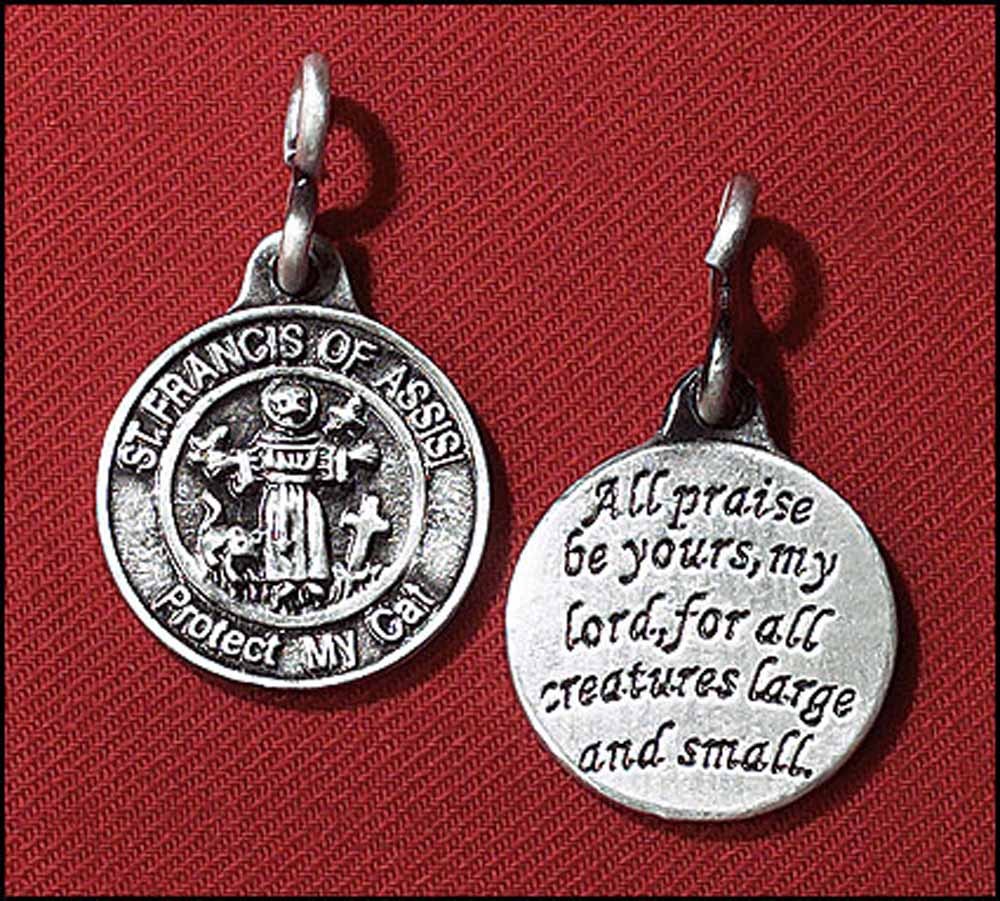 St. Francis Cat Pet Medal (ES583) NEW