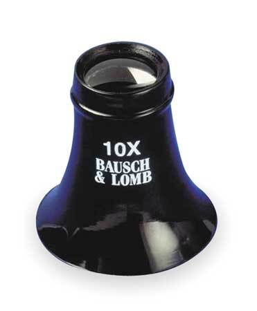 BAUSCH & LOMB 814113 Hastings Triplet Loupe,Size 10X 2RPA3