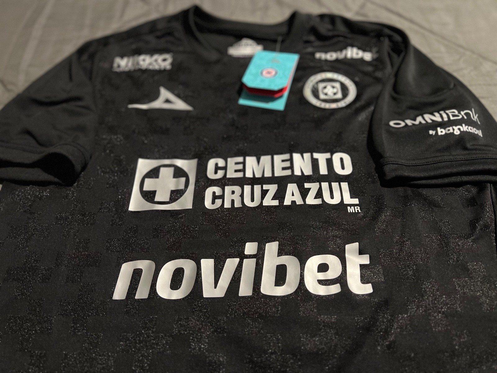 PIRMA CRUZ AZUL MEN'S JERSEY ALTERNATIVO BLACK 25/26 AUTHENTIC 100%