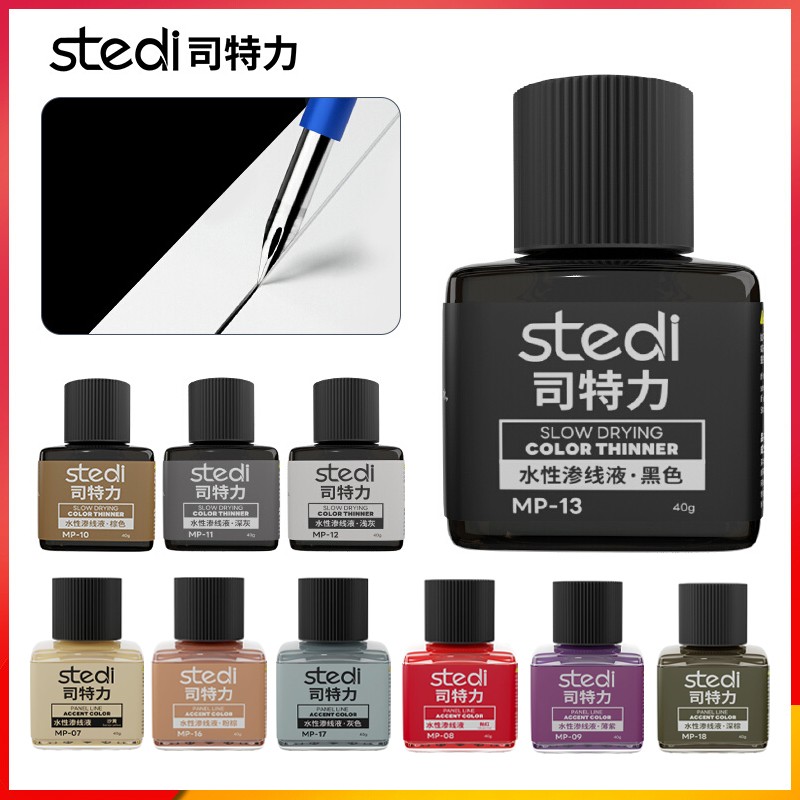 Stedi Panel Line Accent Color 40g for Model Weathering Color Panel Liner
