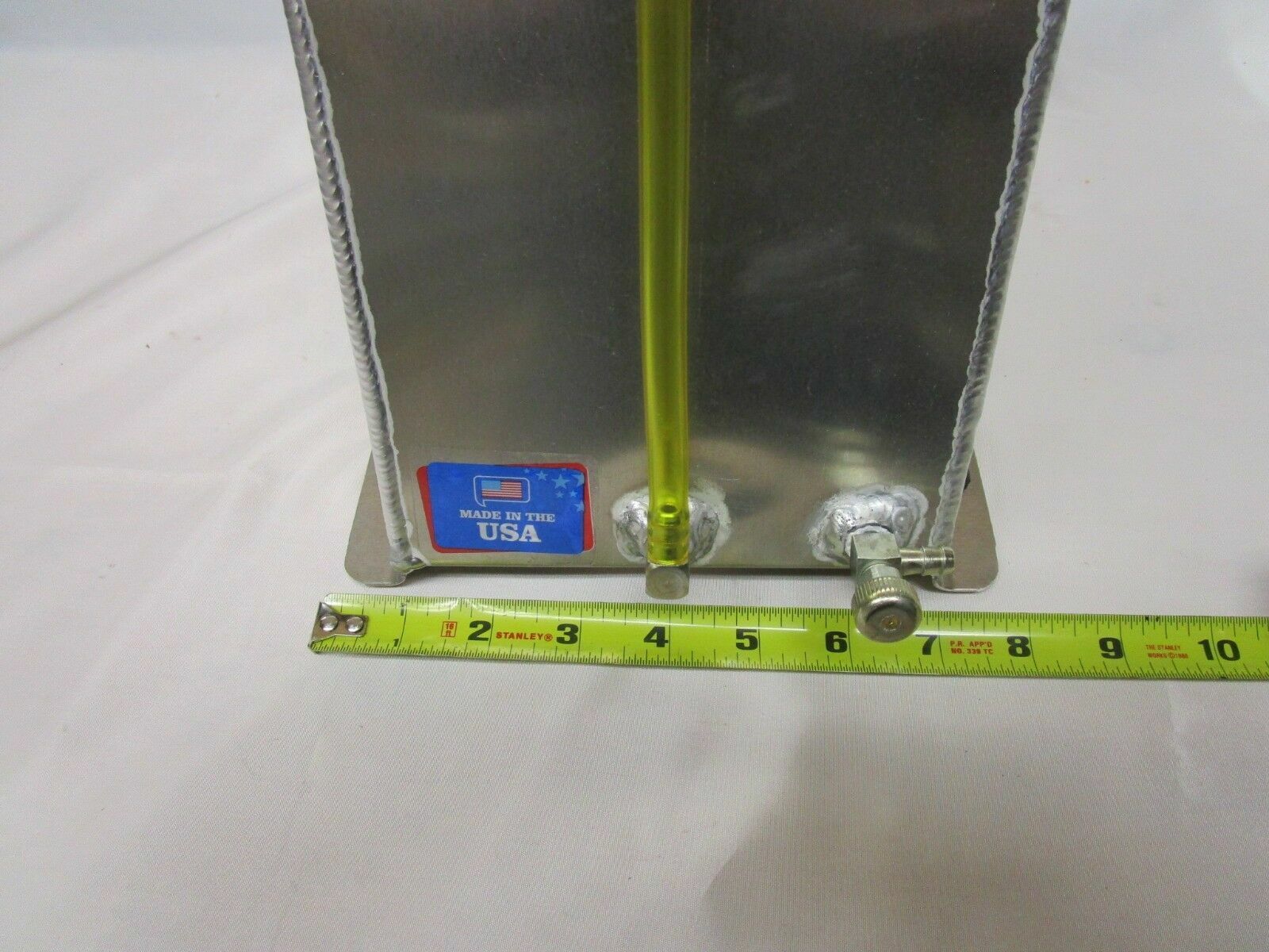 5 QT Aluminum Sprint Fuel Gas Tank Cell Go Kart Cart Snowmble Flat Mount Racing