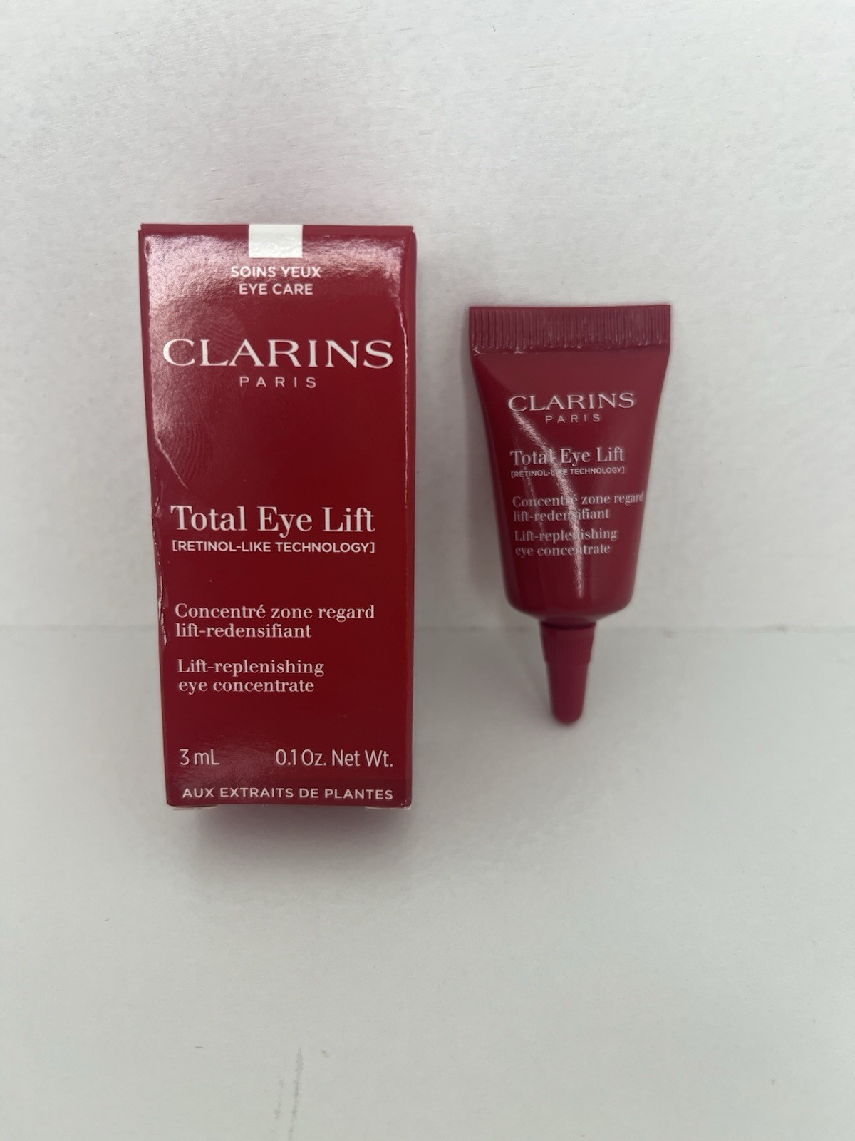 Clarins Total Eye Lift Replenishing Eye Concentrate Deluxe Sample 3mL NIB