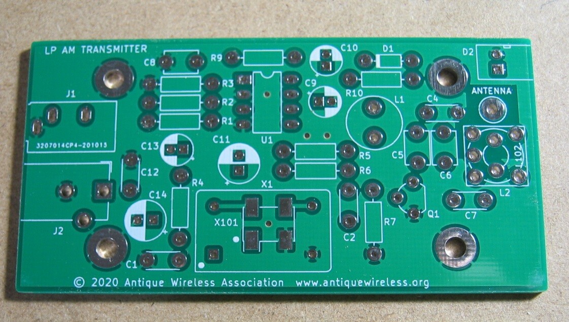 AM Transmitter Bare Printed Circuit Board – Vintage Antique Radio - Ham